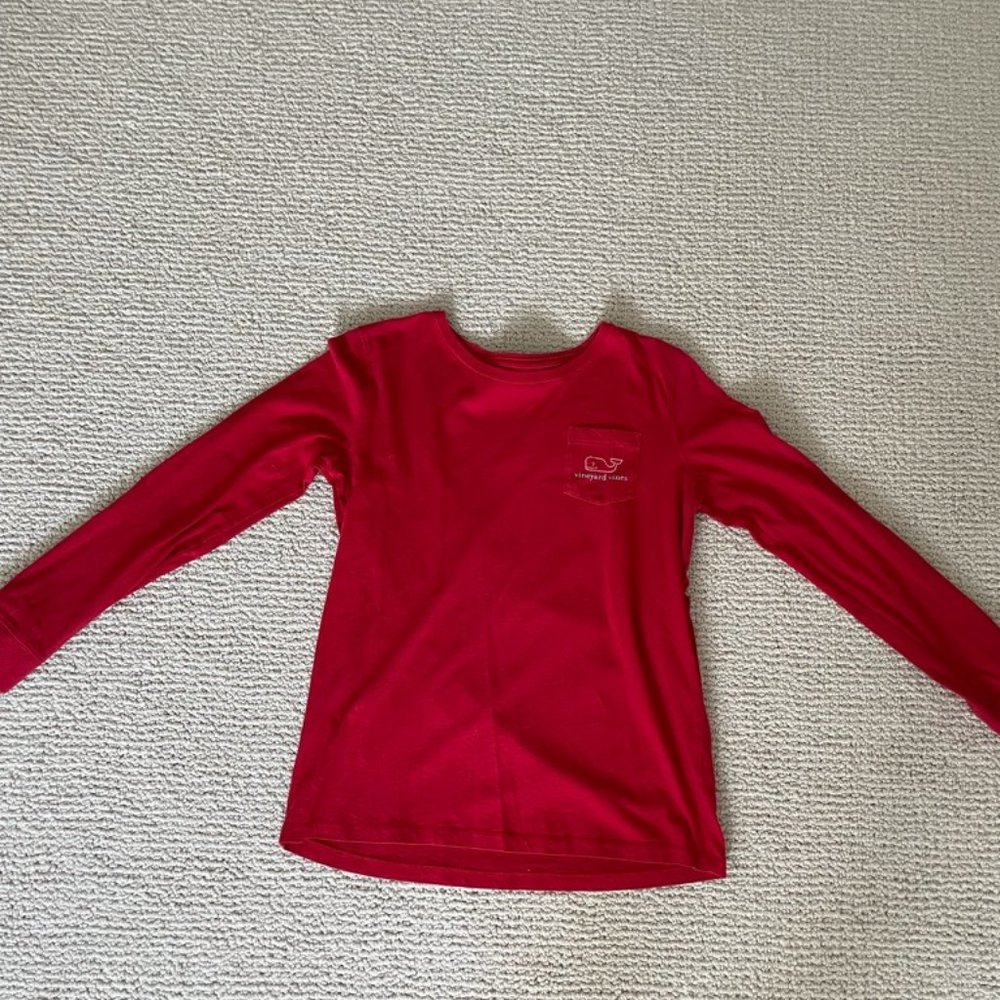 Red Vineyard Vines Long Sleeve T-shirt